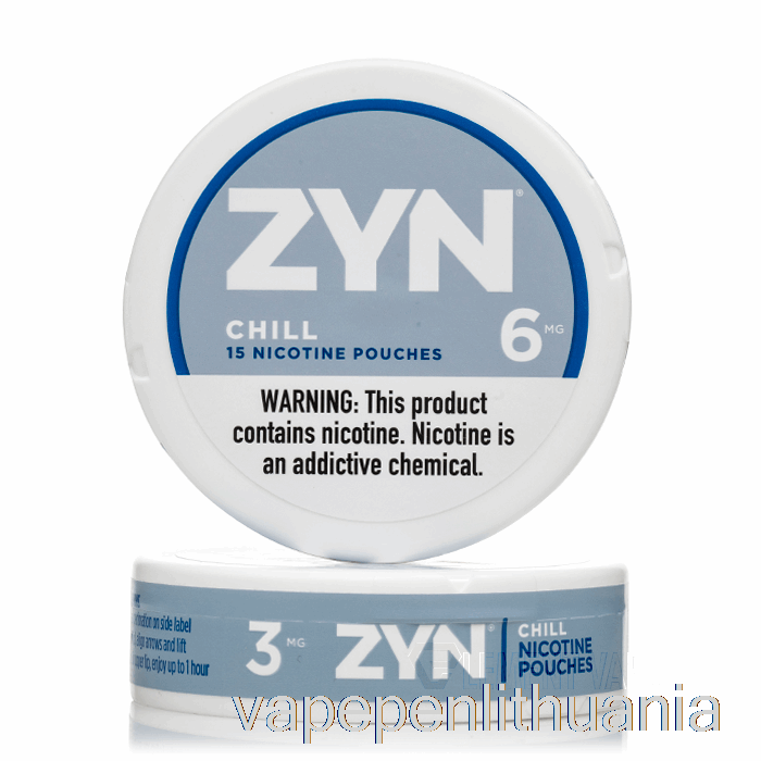 Zyn Nikotino Maišeliai - Chill 6mg (5 Pakuotės) Vape Skystis